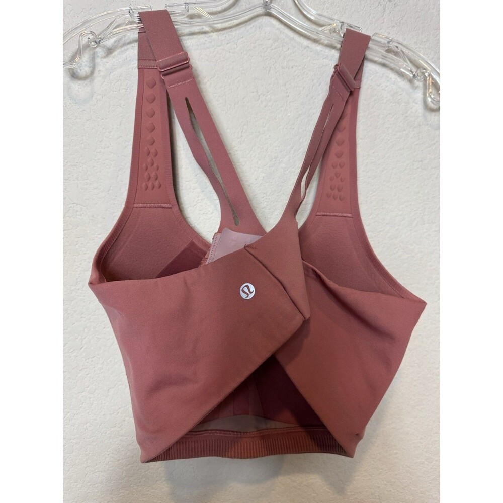 Lululemon AirSupport Bra Brier Rose Pink Puff High Support Molded Cups Size XL - Picture 8 of 9